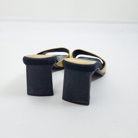 Vintage Black and Yellow Heels - Picture 9 of 10
